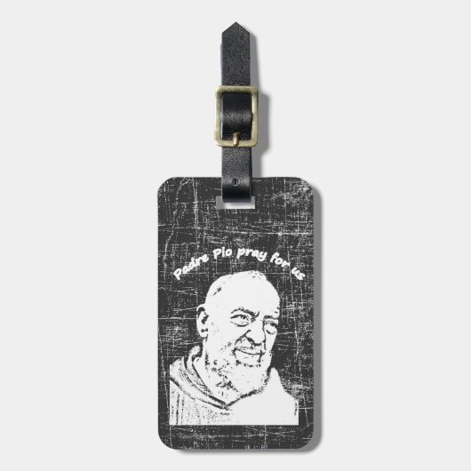 Padre Pio Bagagelabel (Voorkant verticaal)