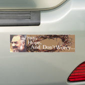 Padre Pio Bumpersticker (Op auto)