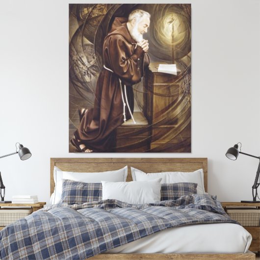 Padre Pio Canvas Afdruk (Insitu (Slaapkamer))