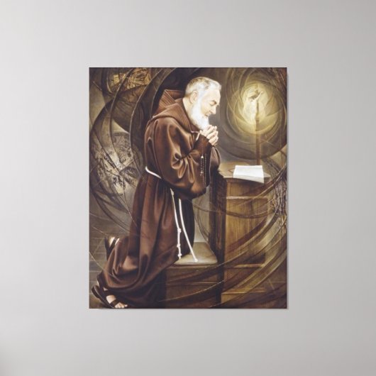 Padre Pio Canvas Afdruk (Voorkant)