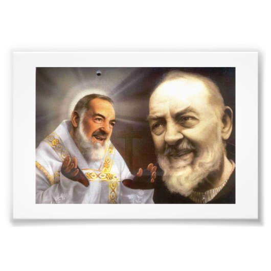 Padre Pio Foto Afdruk (Voorkant)