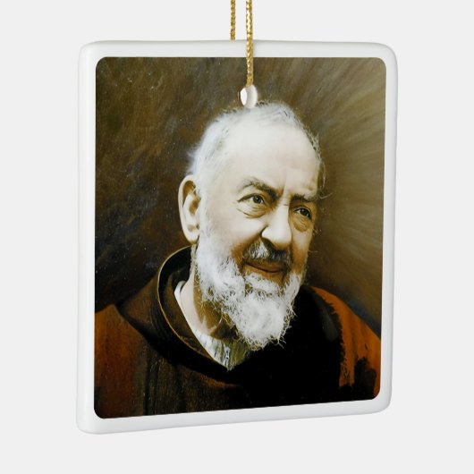 Padre Pio Keramisch Ornament (Rechts)