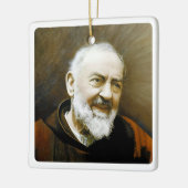 Padre Pio Keramisch Ornament (Links)