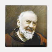 Padre Pio, koelkast Magneet (Voorkant)