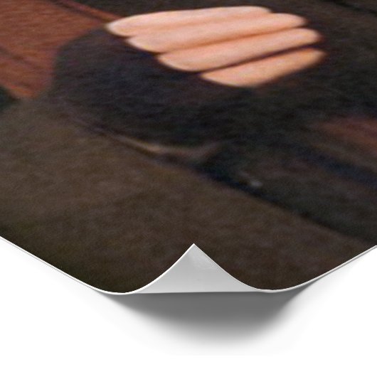 Padre Pio op de duivel. Poster (Hoek)