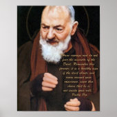 Padre Pio op de duivel. Poster (Voorkant)