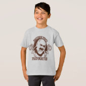 PADRE PIO PRAY VOOR ONS DOOR EKLEKTIX, T-SHIRT (Voorkant volledig)