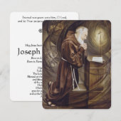 Padre Pio rooms-katholieke begrafenis Memorial Hei (Voorkant / Achterkant)