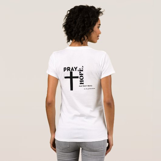 Padre Pio T-Shirt (Achterkant volledig)