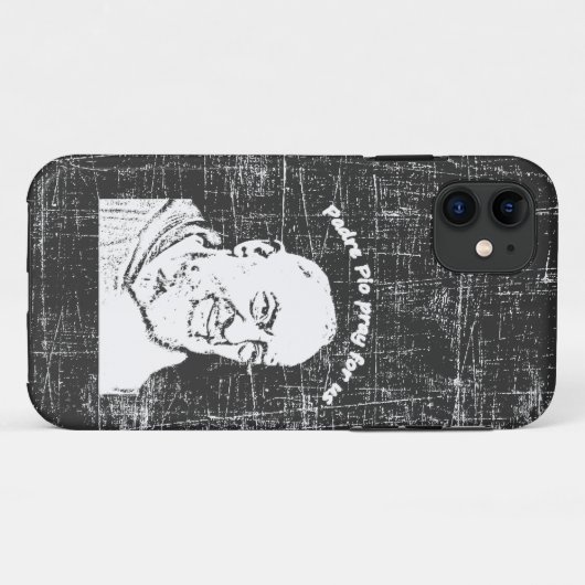 Padre Pio T-Shirt Case-Mate iPhone Case (Achterkant (horizontaal))