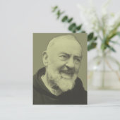 Padre Pio van Pietrelcina Briefkaart (Staand voorkant)