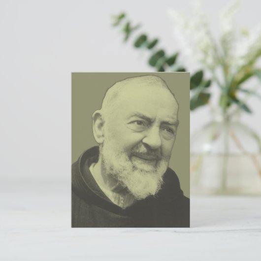 Padre Pio van Pietrelcina Briefkaart (Staand voorkant)