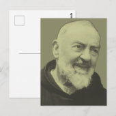 Padre Pio van Pietrelcina Briefkaart (Voorkant / Achterkant)