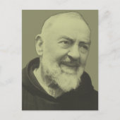 Padre Pio van Pietrelcina Briefkaart (Voorkant)