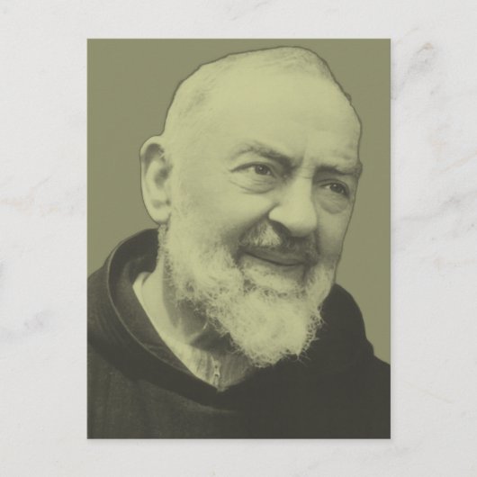 Padre Pio van Pietrelcina Briefkaart (Voorkant)