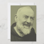 Padre Pio van Pietrelcina Feestdagenkaart (Voorkant)