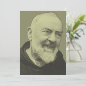 Padre Pio van Pietrelcina Kaart (Staand voorkant)