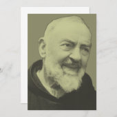 Padre Pio van Pietrelcina Kaart (Voorkant / Achterkant)