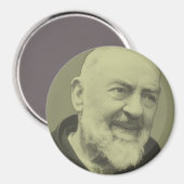 Padre Pio van Pietrelcina Magneet (Voorkant / Achterkant)