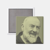 Padre Pio van Pietrelcina Magneet (Voorkant / Achterkant)