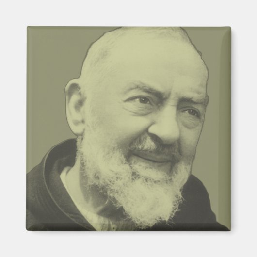 Padre Pio van Pietrelcina Magneet (Voorkant)