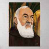 Padre Pio van Pietrelcina Poster (Voorkant)