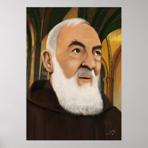 Padre Pio van Pietrelcina Poster