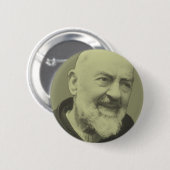 Padre Pio van Pietrelcina Ronde Button 5,7 Cm (Voorkant /achterkant)