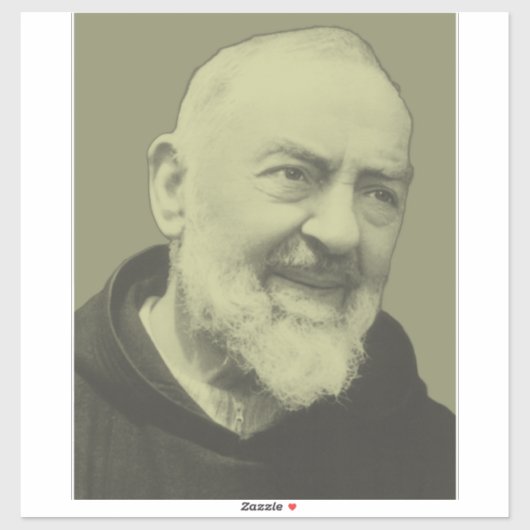 Padre Pio van Pietrelcina Sticker (Vel)