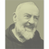 Padre Pio van Pietrelcina Sticker (Voorkant)