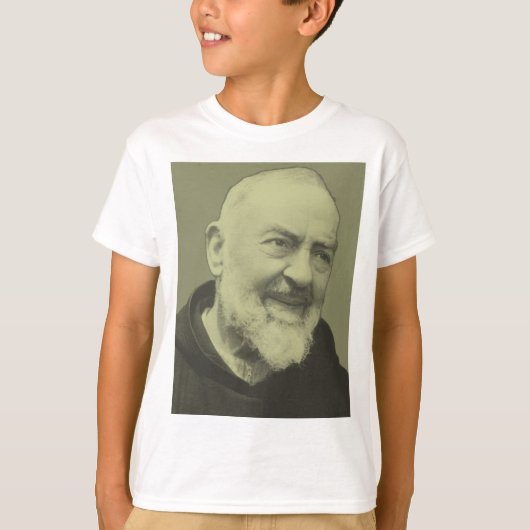 Padre Pio van Pietrelcina T-shirt (Voorkant)
