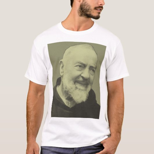 Padre Pio van Pietrelcina T-shirt (Voorkant)