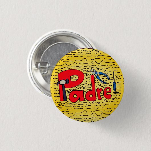 padre ronde button 3,2 cm (Voorkant /achterkant)
