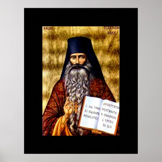 Padre Seraphim Roos Art Nouveau Poster (Voorkant)