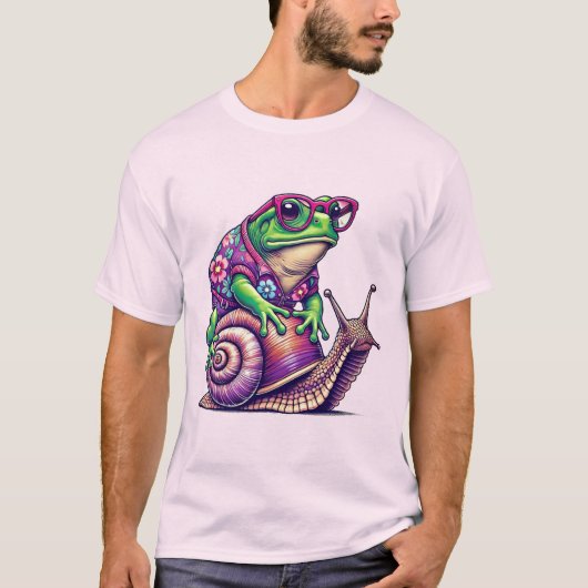 Padrijdende Slak T-Shirt Ontwerp (Voorkant)
