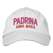 Padrina gepersonaliseerd geborduurd - Godmother Gi Geborduurde Pet (Voorkant)