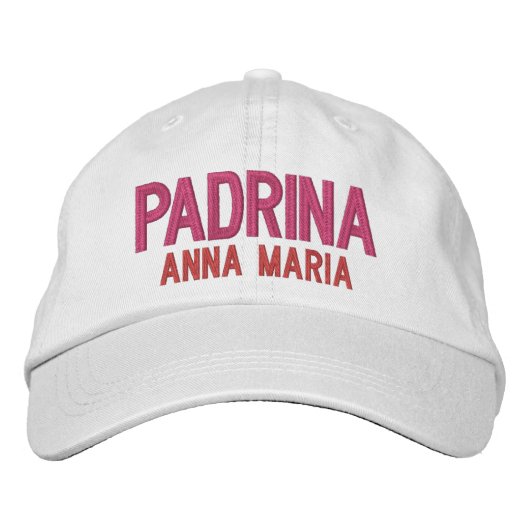 Padrina gepersonaliseerd geborduurd - Godmother Gi Geborduurde Pet (Voorkant)