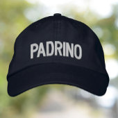 Padrino (godfather) geborduurd pet