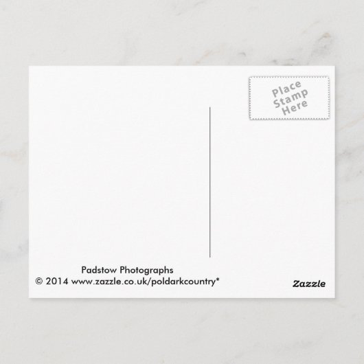 Padstow Cornwall England Briefkaart (Achterkant)