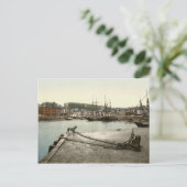 Padstow Quay, Cornwall, England c.1895 Briefkaart (Staand voorkant)