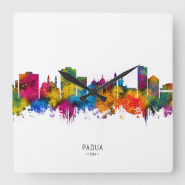 Padua Italië Skyline Vierkante Klok