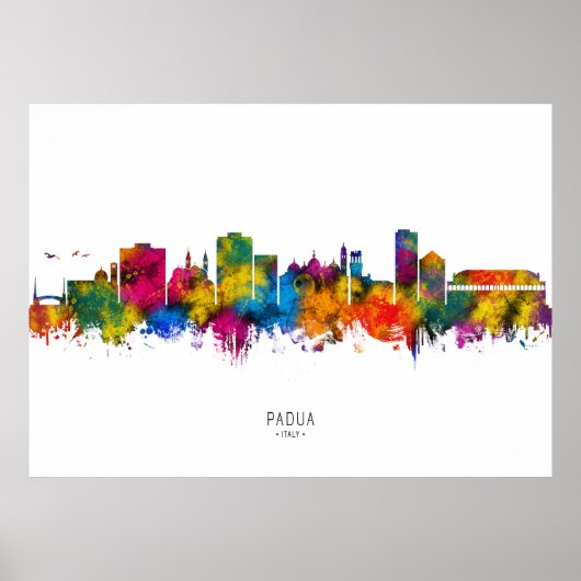 Padua Italy Skyline Poster (Voorkant)