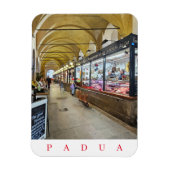 Padua overdekte markt uitzicht koelkastmagneet magneet (Verticaal)