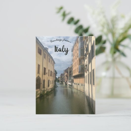 Padua-rivier in Italië Briefkaart (Staand voorkant)