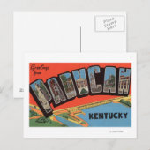 Paducah, Kentucky - Grote lettertjes Briefkaart (Voorkant / Achterkant)
