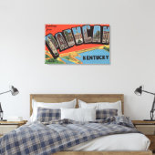 Paducah, Kentucky - Grote lettertjes Canvas Afdruk (Insitu (Slaapkamer))