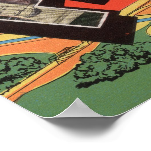 Paducah, Kentucky - Grote lettertjes Poster (Hoek)