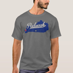 Paducah Kentucky KY Map T-shirt