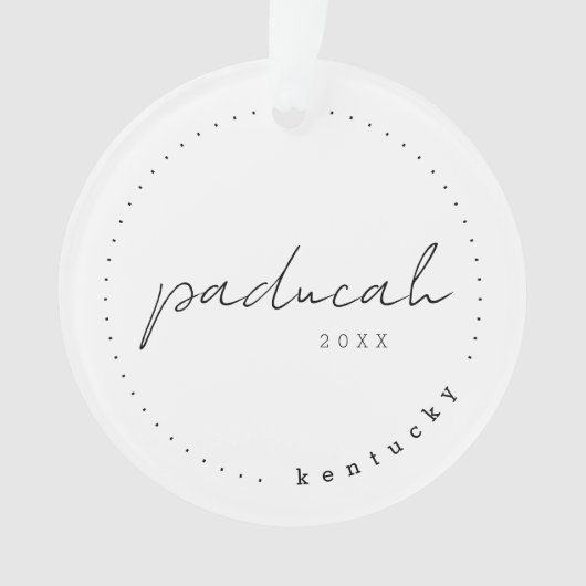 Paducah, Kentucky KY Travel Verenigde Staten Ornament (voorkant)