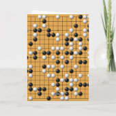 Paduk/Baduk/Go Asian Board Game wenskaart Kaart (Achterkant)